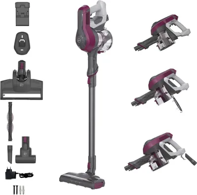 Image de Hoover HF1 Aspirateur électrique sans fil et sans sac Magenta 0.9L 30min