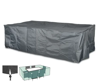 Nature Gartenmöbel-Abdeckung Rechteckig – 90x225x143 Cm, UV-beständig, Wasserabweisend In Dunkelgrau