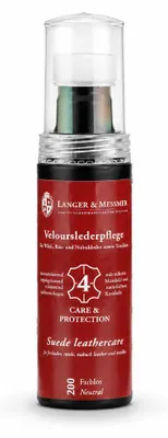Produktbild von Langer & Messmer Velourslederpflege farblos, KI-generiertes Bild