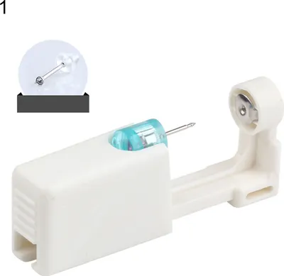Produktbild von Ohrpiercer, Einweg-Piercing, Edelstahl, schmerzfrei, robustes Piercing-Gerät für den Alltag-1