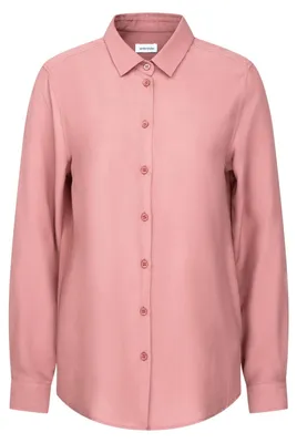 Produktbild von Seidensticker Damen Bluse - Regular Fit - Unifarben - Langarm - Hemdblusenkragen