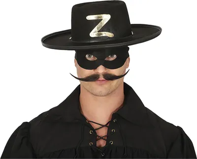 Produktbild von Banditenhut Maskerade Accessoire Karneval Faschingskostüm Schwarzer Hut Mit Maske, Farbe: Schwarz