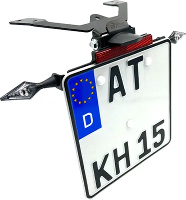 Produktbild von alpha Technik Kennzeichenhalter für Kawasaki ER-6N und ER-6F. für ER6n ER650C