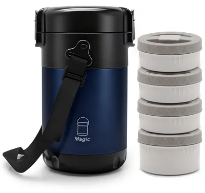 Thermocontainer 2,6 l Edelstahl auslaufsicher blau