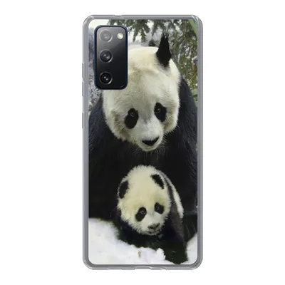 Produktbild von MuchoWow® Handyhülle Schutzhülle Hülle für Samsung Galaxy S20 FE Panda - Jungtier - Schnee Silikon Softcase Handy Hülle - Abdeckung