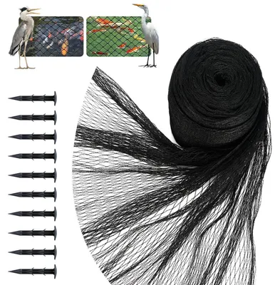 Image de Filet de protection pour oiseaux, dimensions 4x10 mètres, maille de 12x12 mm, 30 g/m², résistant aux UV