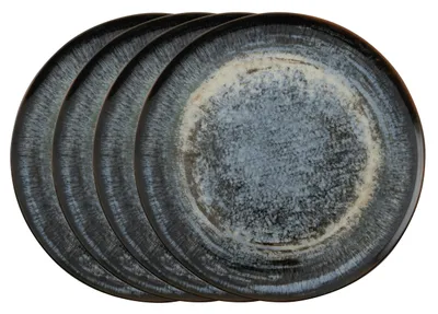 Obrázok produktu pre Arthur Krupp 67384AA4, Platňa na pizzu, Kolo, Kamenina, Čierna, 4,3 kg, 4 kusov