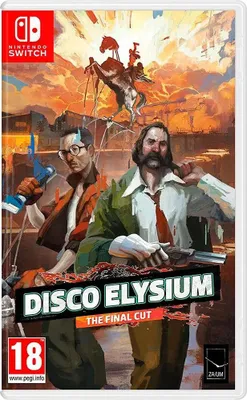The image is a video game box cover for Disco Elysium - The Final Cut on Nintendo Switch.