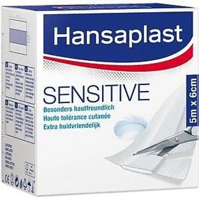 Produktbild von HANSAPLAST Sensitive Pflaster 6 cmx5 m Rolle