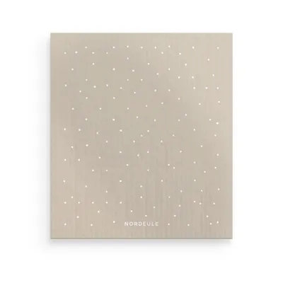 Produktbild von NORDEULE® Schwammtücher 3 STÜCK Punkte Muster Beige | Reinigungstücher im Skandi Design | ideal für Zuhause oder Geschenk zu Weihnachten Geburtstag