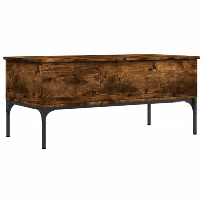Produktbild von Couchtisch Räuchereiche 100x50x45 cm Holzwerkstoff und Metall