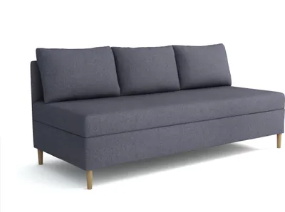 Produktbild von Emoebel24 Boxspringbett mit Bettkasten und Topper 90x200 cm Polsterbett, Einzelbett Ikar Dunkelgrau
