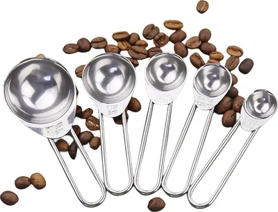 Produktbild von INF 5 Packungen Messbecher-Löffel-Set zum Backen, Kochen, 15/5/2,5/1,25/0,75 ml