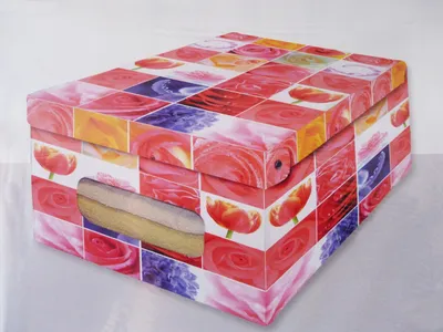 Produktbild von Deko 3er SET Karton 50 cm groß 'Rosen' Ordnungsboxen Aufbewahrungsbox für Haushalt Büro Wäsche Geschenkbox Dekokarton Sammelbox Mehrzweckbox Ordnungskarton Ordnungsbox Geschenkekarton
