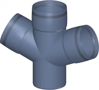 Obrázek produktu pro PoloPlast POLO KAL XS Doppelabzweig DN 110/110/110, 67,5 Grad, Horizontal