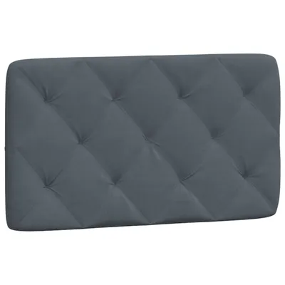 Obrázek produktu pro Polštář na čelo postele tmavě šedý 80 cm samet