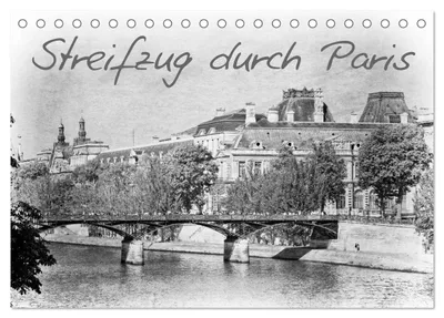Produktbild von Streifzug durch Paris (Tischkalender 2027 DIN A5 quer), CALVENDO Monatskalender