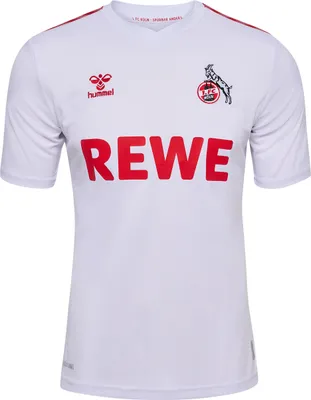 Produktbild von Hummel 1. FC Köln 2023/24 Home Fussball Jersey Trikot Heimtrikot Shirt S/S weiß/rot 221153-9402, Größe:XXL