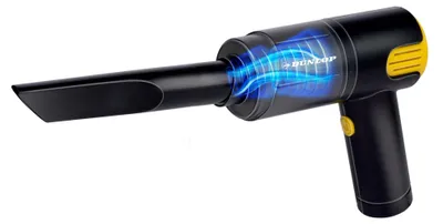 Immagine prodotto di Dunlop aspirapolvere per auto presa accendino 12V - umido e secco - bocchetta per fessure e spazzole - cavo da 3 metri - accessori per auto - nero/giallo