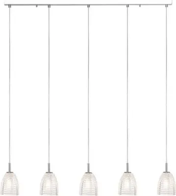Productafbeelding van Brilliant Pendelleuchte Malt Chrom Glas/Metall max. 5 x 33W G9 dimmbar