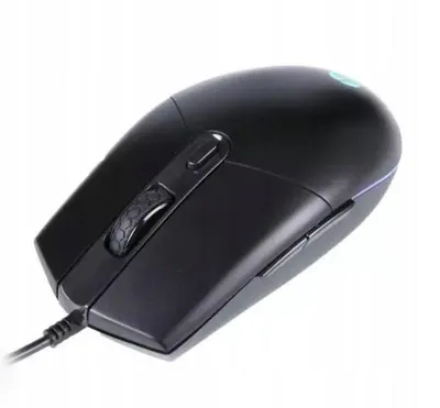 Obrázok produktu pre Herná myš HP M260, káblová, USB, RGB, 6400 DPI, 6 tlačidiel, čierna