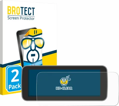 Produktbild von 2x Für Fiat 500 E Uconnect 5 10" Schutzfolie BROTECT Displayschutz Display Schutz Folie Klar Transparent
