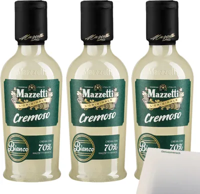 Produktbild von Mazzetti Cremoso Bianco-Creme 3er Pack (3x215ml Flasche) + usy Block