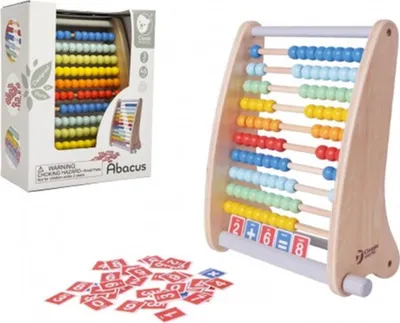 Obrázek produktu pro CLASSIC WORLD Dřevěné Počítadlo + Matematické Operace 46 ks.