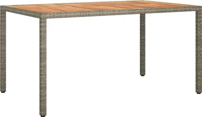 Produktbild von Möbel Gartentisch Grau 150x90x75 cm Poly-Rattan - Gartentische 362545