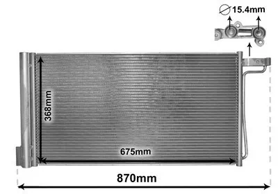 Produktbild von VAN WEZEL 18005485 Kondensator Klimaanlage Klimakondensator für FORD FOCUS III Turnier +Trockner
