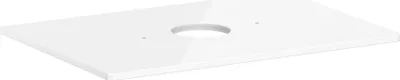 Produktbild von hansgrohe Xelu Q Konsole mit runden Ausschnitt mittig, 780x550, für Aufsatzwaschtisch, ohne Hahnloch, 54113050