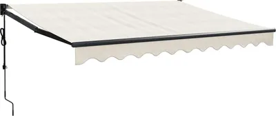 Obrázek produktu pro vidaXL Elektrická markýza s klikou Cream 3,5x2,5 m