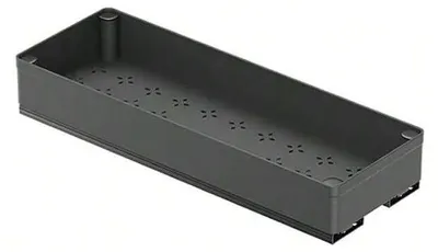 Image de Organisateur de placard pour cuisine - Étagère coulissante - Largeur 13 cm - Plastique - 1 pièce - Noir