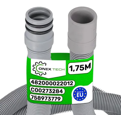 Ablaufschlauch 1,75 m, Ø 20/21 mm innen, 25/27 mm außen