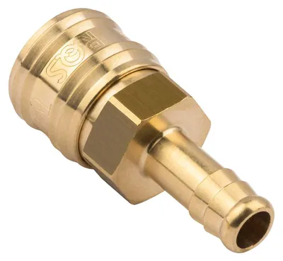 Immagine prodotto di Raccordo a innesto rapido per tubi aria compressa, in ottone nichelato,10 mm,tipo Rectus 26