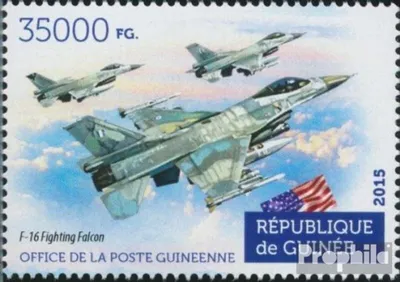 Produktbild von Briefmarken Guinea 2015 Mi 11242 (kompl. Ausgabe) postfrisch Militärflugzeug