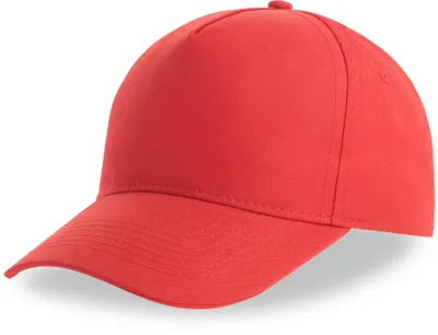 Produktbild von Atlantis Baumwolle Classics-33.0237 Kinder 5 Panel Baseball Kappe Gr. onesize red