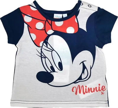 Produktbild von Disney Minnie Mouse Mädchen-T-Shirt aus Baumwolle weiß 68