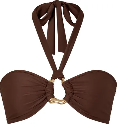 Produktbild von Moda Minx Bikinioberteil Irregular Hoop mit edlem Schmuckelement Brown S