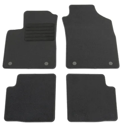 Fußmatten-Set für Fiat 500 (inkl. Cabrio), 07/2015-09/2020, 4-teilig, Schwarz