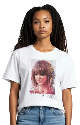 Produktbild von Sid Maurer T-Shirt für Mädchen - Shake it off Oberteil Kinder Shirt kurzärmlig Weiß 158-164