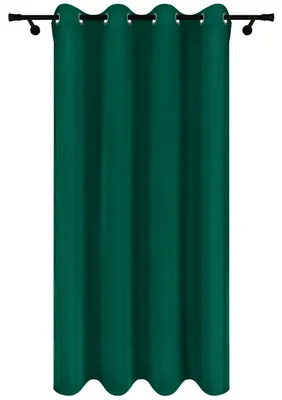 Obrázek produktu pro Velurový závěs na průchodkách 140x250 cm tmavě zelený hotový závěs do obývacího pokoje