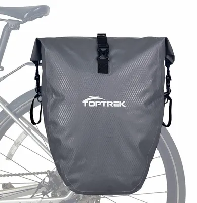 Immagine prodotto di Borsa da bicicletta, impermeabile, da 23-28 litri, con chiusura a fibbia, ideale per viaggi in bicicletta