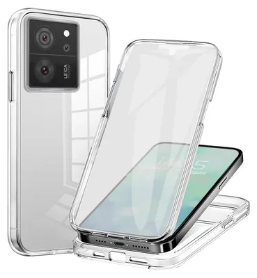 Produktbild von 360 Grad Handyhülle für Xiaomi 13T / 13T Pro Case Cover Hülle Bumper Rundum Schutzhülle Smartphone Schutz Transparent