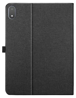 Imagen del producto de Funda para OnePlus Pad 3, diseño de cuero, con soporte y compartimento para tarjetas, color negro