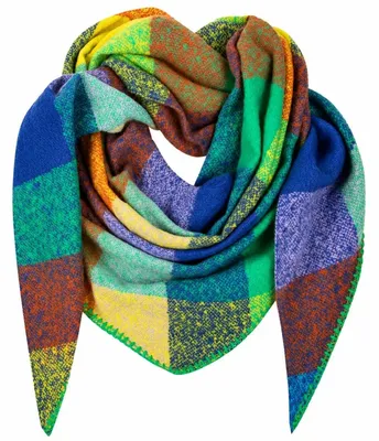 Produktbild von Damenschal XXL Dreieckstuch Halstuch - Gestrickt - Flauschig - 200 x 140 cm