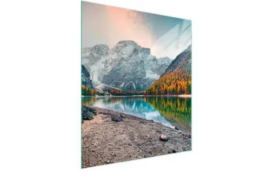 Produktbild von Hygienisches Glas-Schneidebrett 45x52 cm, geruchsneutral und mit rutschfesten Gummifüßen