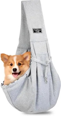 Produktbild von Famanu Hundetragetasche für kleine Hunde bis 7,5 kg - grau