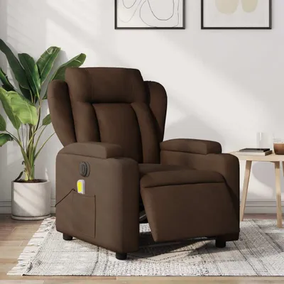 Produktbild von Massagesessel Fernsehsesel Elektrisch Braun Stoff 3204474
