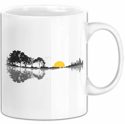 Produktbild von Gitarre Musikliebhaber Musiker Gitarrist Tasse Geschenk Lustige Geschenkidee Spruch (Weiß)
